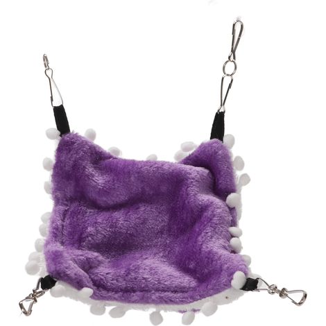 Hamac planeur pour hamster, double couche, mezzanine pour petits animaux, accessoires de suspension pour cage, violet (1/5)