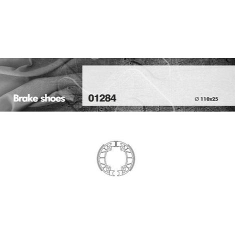 Zapatas de freno BRENTA DERBI 50 GILERA RUNNER / TYPHOON, PIAGGIO ZIP / HEXAGON (110x25mm) (FT 1284)