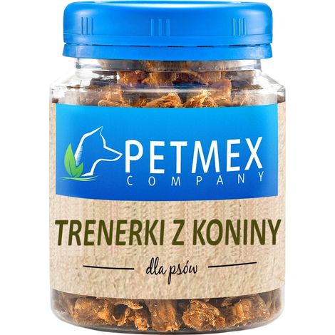 Leckerlis für Hunde, Trainer, Fleischtrainer, Pferdefleischwürfel Petmex 130g (1/3)