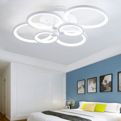 LED Light Ceiling Lights Cool White Chandelier Lamp, 6 Head