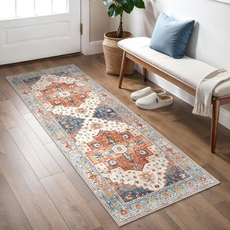 Tapis Couloir Vintage 80x200cm Lavable en Machine (1/5)