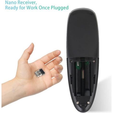 Télécommande Sans Fil - G10S Pro - Gyroscope 6 Axes - Microphone Vocal - USB 2.4 GHz - Pour PC Android TV Box - 1 Pièce (1/4)