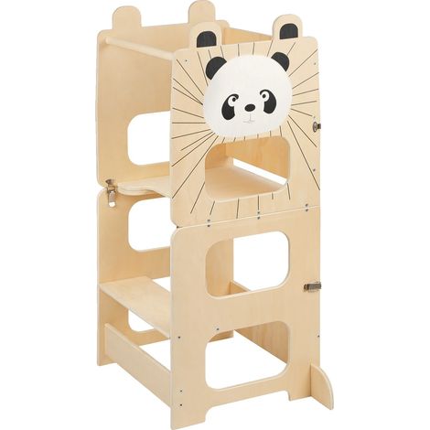 Tour d'Observation, Transformable en Table et Chaises, Réglable pour l'Apprentissage, Panda (1/2)