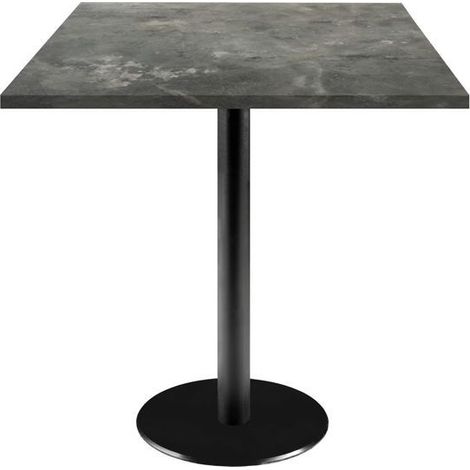 Table 70 x 70 cm - modèle Rome pierre métallisée