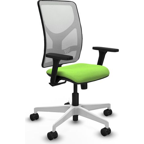 Silla de oficina piqueras y crespo Motilla blanco terciopelo (1/2)