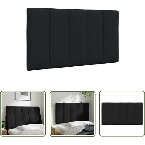 Maison Exclusive - Kopfteil-Kissen "Hanko" Schwarz 80 cm Stoff (1/5)