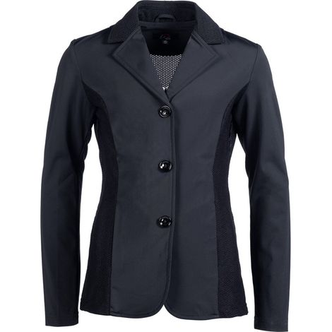 11/12 anni, Schwarz 9100: Mädchenwettkampfjacke mit Knöpfen und Taschen Hunter Kids Modell (1/3)
