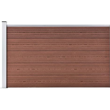 Clôture de jardin WPC 175x105 Marron (1/5)