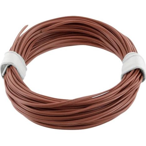 econ connect KZL2X008BR5 Fil de câblage 2 x 0.08 mm² marron 5 m