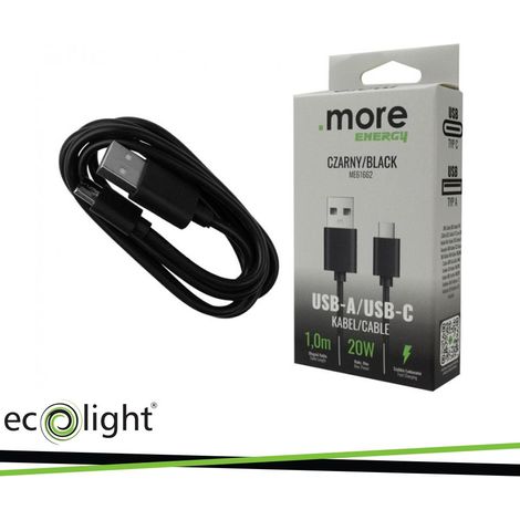 CAVO USB-A/USB-C NERO 1MT