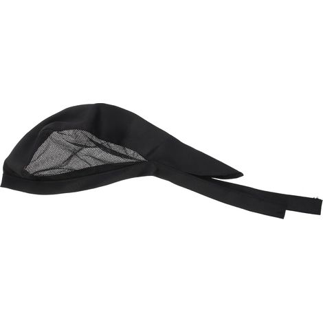 Toque de chef unisexe en maille noire ajustable et respirante pour la (1/5)