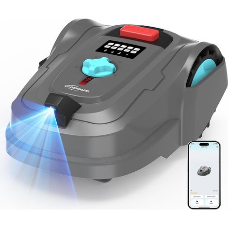 YARDCARE M800Plus Wireless Device Robot Lawn Mower GPS Positioning AI Vision for Gardens up to 800 m² U-Cut App Control Intelligent Obstacle Avoidance Green Grey (1/5)