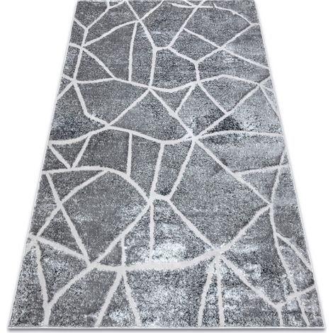 Modern MEFE Teppich 2783 Marmor - Strukturell zwei Ebenen aus Vlies dunkelgrau grey 240x330 cm