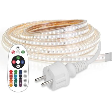 Suprema STRISCIA LED RGB 8 W/m - 60 Led/m, IP65 con telecomando, 5 mt. (1/3)