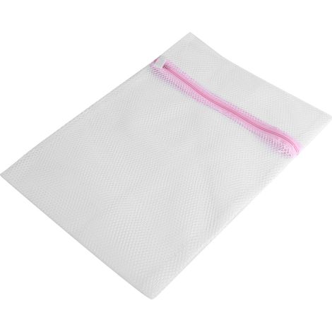 Sac de lavage en filet pour lingerie zippé 30x40cm - Sac à linge pour soutien-gorge, chaussettes et sous-vêtements, protection en machine (1/5)