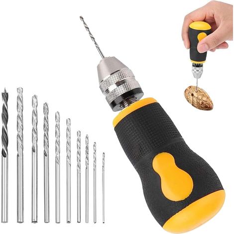 Kit d'outils rotatifs sans fil – Mini perceuse rotative multifonction de 3 mm, outil rotatif en acier Petits outils portables pour la fabrication bijoux et projets - (1/5)