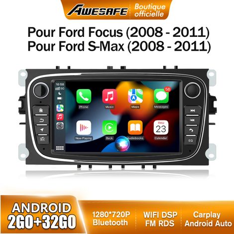 AWESAFE Autoradio Android 13 pour Ford Focus C-Max S-Max Mondeo Kuga Galaxy 2Go+32Go 7 '' Écran Tactile Carplay Android Auto (1/5)