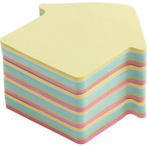 Post-It - 400 Feuilles Auto-Adhésives 76x76 mm - Couleurs Assorties Rose Vert Bleu Jaune - Bureau Maison École (1/5)