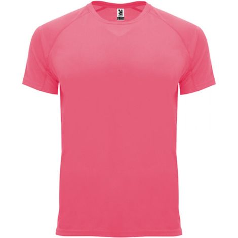 Camiseta técnica de manga ranglán con factor protección UV BAHRAIN ROLY XXXL Rosa lady flúor