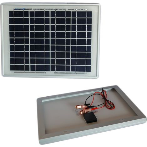 Panel Solaire Module Photovoltaïque 50w 50watt 12v Cellules De Silicium Pinces Batterie (1/3)