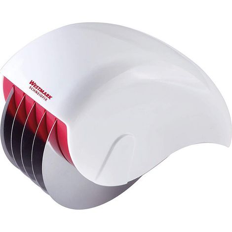 Westmark Affetta-erbe, Con 5 rotelle affilate, Lunghezza: 15 cm, Acciaio inox/Plastica, Bianco/Rosso, 10682260 (1/4)