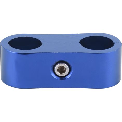 Schlauchverbinder aus Aluminiumlegierung – Blaue Schlauchverteilerklemme für Kraftstoffleitung 4AN (1/5)