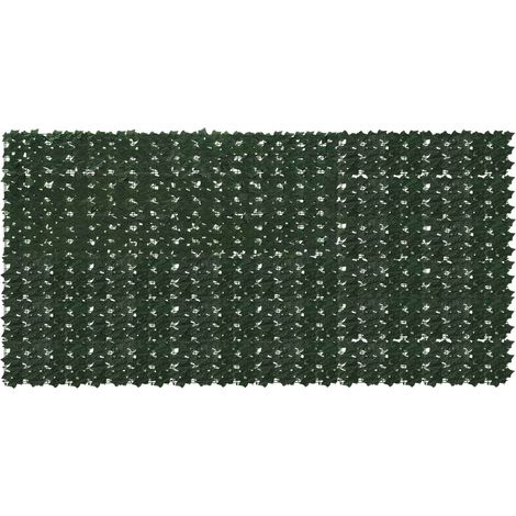 Pantalla de balcón con hojas Verde oscuro 300 x 150 cm