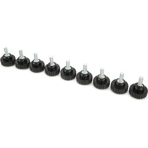 10 pièces : bouton de serrage, vis de gabarit, poignée de tour, écrou pivotant, filetage droit, poignée de verrouillage M6x25x15 (1/5)