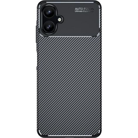 Funda Beline Carbon Armor para Samsung A06 5G, color negro.