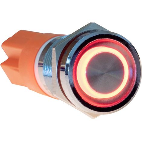Joy-it Button12E-02 Button12E-02 Interruttore a pressione Permanente Rosso (Ø x L) 12 mm x 26.50 mm IK10, IP67 1 pz. (1/2)