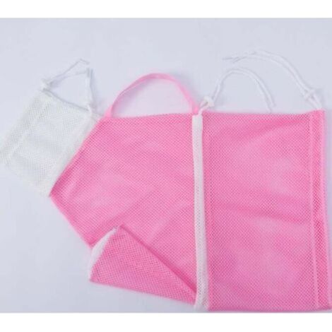 2 Pièces Sac de Toilettage de Chat en Filet Museaux de Chat Muselières en Maille Respirante Chaton Ajustable Résistant aux Rayures Sac de Nettoyage de Douche de Chat Sac de Bain de Chat (1/5)