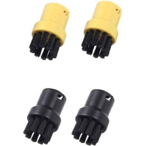 Lot de 4 brosses rondes pour nettoyage à vapeur - Accessoires compatibles avec Karcher SC1 SC2 SC3 SC4 SC5 SC7 CTK10 - OUYLAF (1/4)