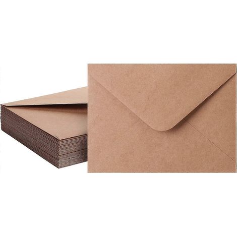 Enveloppes autocollantes pour invitations et cartes, paquet de 39 enveloppes Kraft A7 – Durables( ) (1/5)