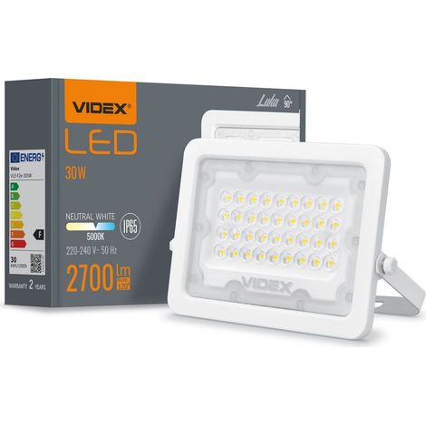 Halogenstrahler 30W neutrales Licht 5000K 2700lm IP65 LUCA Videx (1/5)
