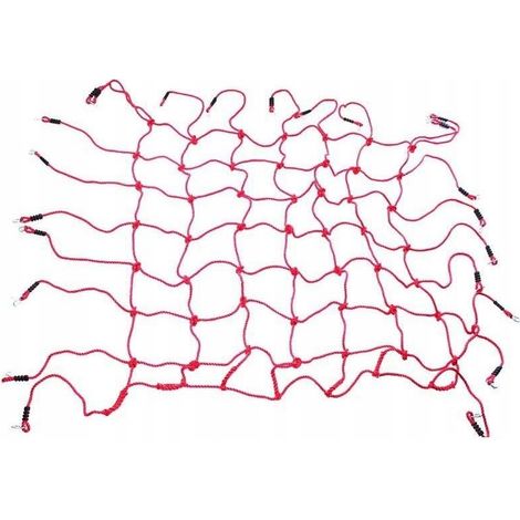 Rete da arrampicata 200x210 per parco giochi, colore rosso (1/5)