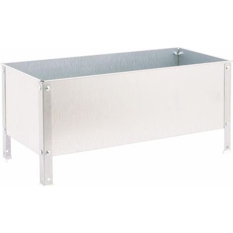 Macetero metálico SIMON GARDEN (41x120x120cm) GALVANIZADO