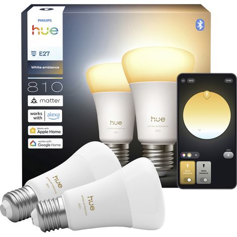 Philips  LED-Leuchtmittel 929003854802 EEK: D (A - G) Hue White Amb. E27 E27  Warmweiß bis Kaltweiß