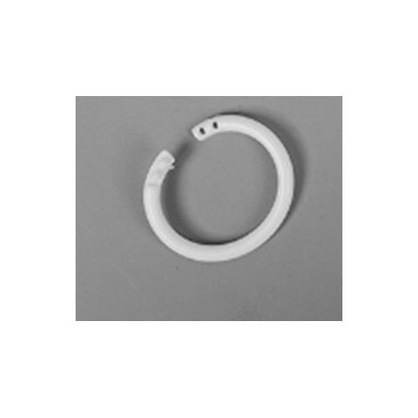 BEBUSINGOTO Set de 24 anneaux de rideau de douche en plastique pour la plupart des rideaux de douche facile à ouvrir et fermer (1/4)