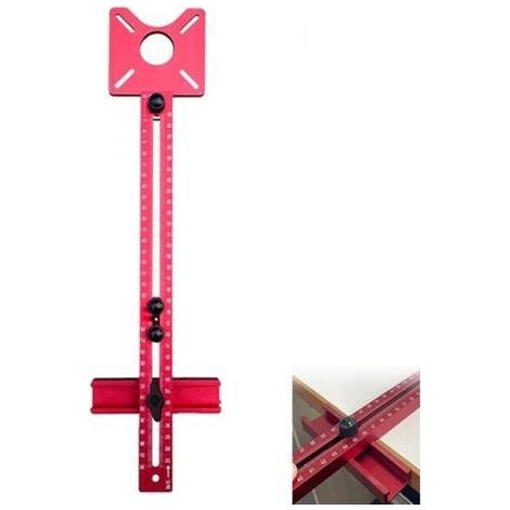 3 in 1 Milling Groove Holder for Router, Universal Aluminum Router, Woodworking Table Insert Plate, Drilling Aid, Drilling Guide Bush for (1/5)