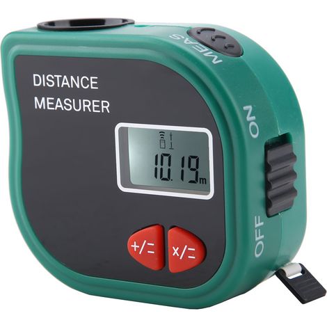 Télémètre ultrasonique portable à écran LCD, mesure de distance électronique, ruban mesureur numérique avec affichage digital (1/5)