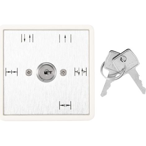 Interrupteur à clé à 5 positions Fonctionnement automatique de la porte coulissante Sélection de la fonction OnOff (1/5)