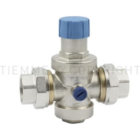 Riduttore pressione acqua pistone pn25 f-f 1 tiemme 3180011