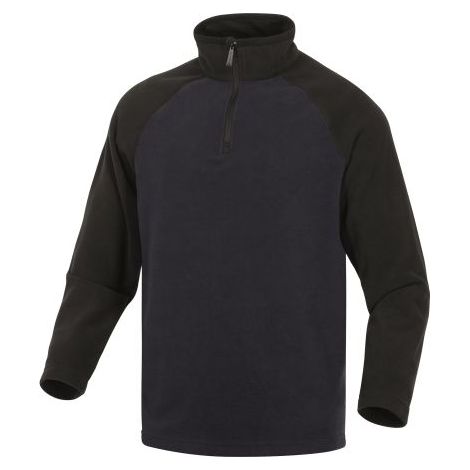 Polaire de travail Delta Plus ALMA, Unisexe, Noir/Bleu marine, taille S, en Polyester ( Prix pour 1 )