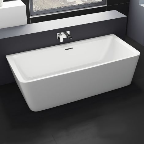 Freestanding Modern Back To Wall Bath 1800mm - Corrine By Voda Design (1/3)