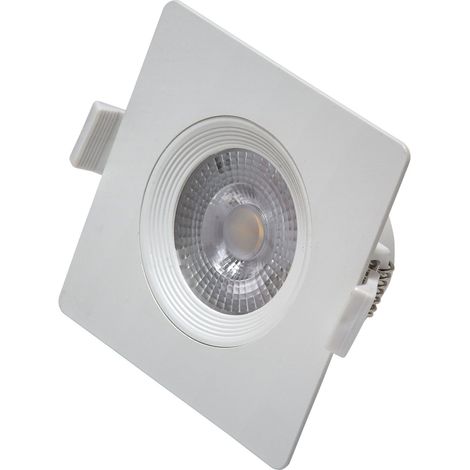 Vivida - Faretto ad incasso quadrato Bianco 7W LED Luce calda