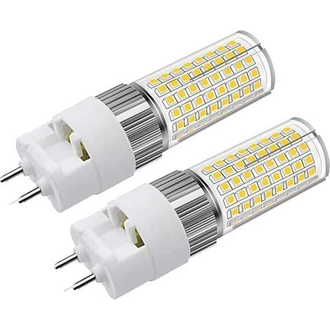 Ampoule à LED G12 16W Blanc Naturel, ampoule maïs bi-pin (équivalent 150W halogène/ampoule à incandescence), 4000K 1600 Lumen Plafonnier Floodlight pour maison rue garage paysage entrepôt, Pack de 2 (1/5)
