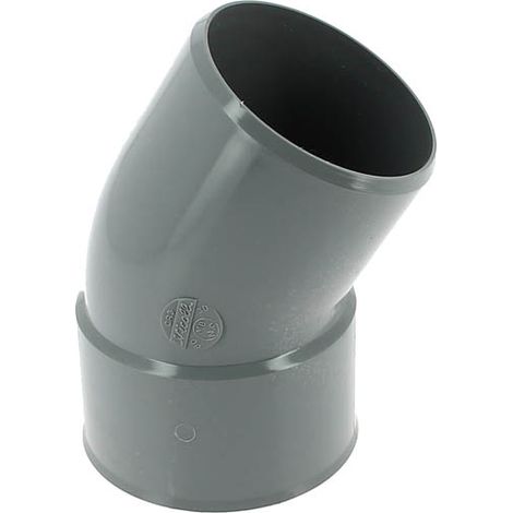NICOLL Coude 30° PVC évacuation Mâle Femelle Ø80 (1/3)