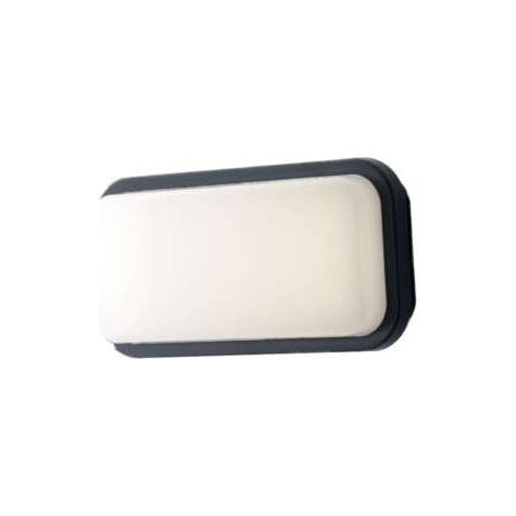 "Plafoniera da esterno LED SHELLY rettangolare antracite 20W 4000K (luce naturale)" (1/3)