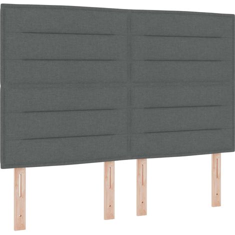 Maison Exclusive - Cabecero LED con tiras LED con cabecera Gris o