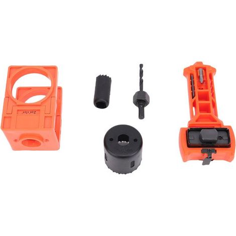OMABETA kit d'ouverture de trou de serrure de porte Kit d'installation de serrure de porte et de loquet, lames bricolage materiel (1/5)